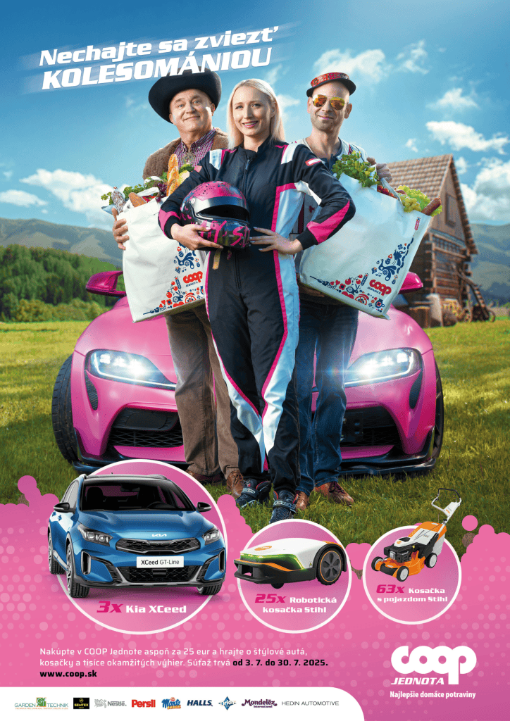 Kolesománia súťaž o auto COOP Jednota Nové Zámky