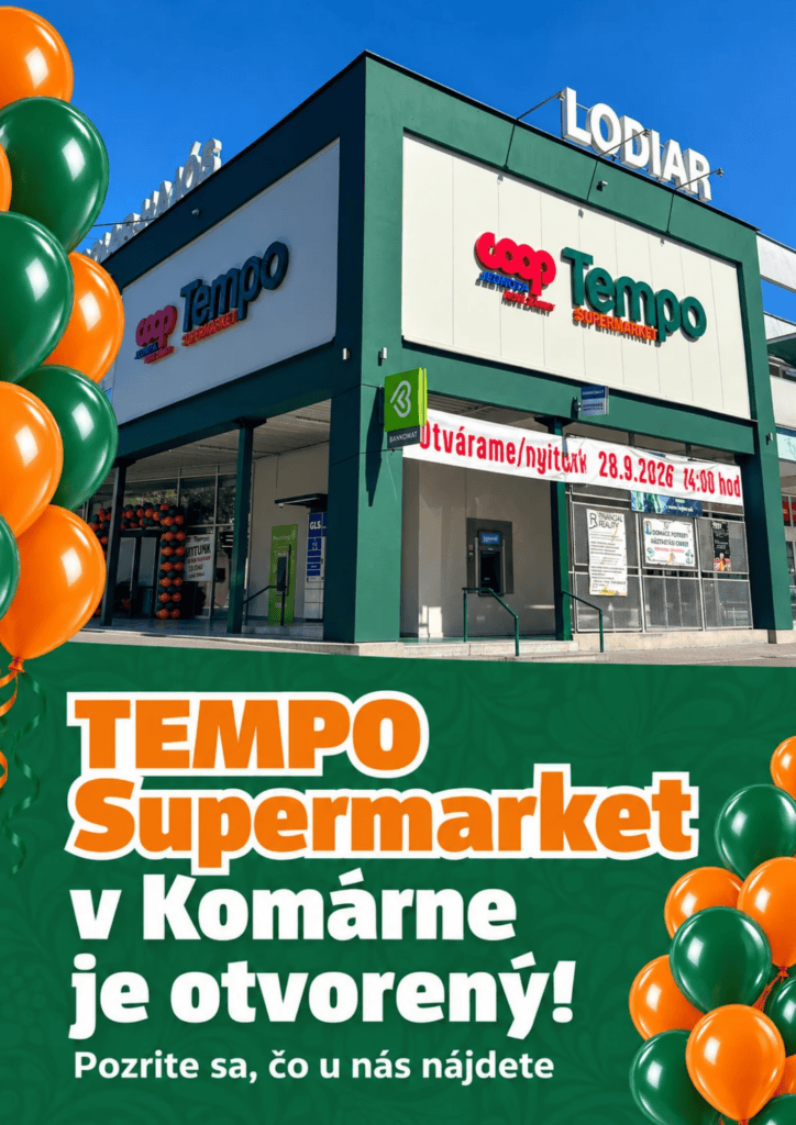 Otvorenie novej predajne TEMPO Supermarket v Komárne