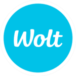 Wolt logo - donáška potravín z COOP Jednoty Nové Zámky