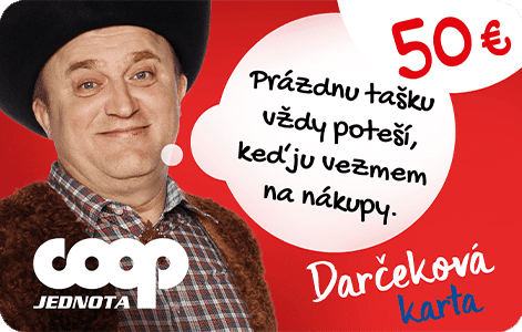 50 € darčeková karta COOP Jednota - COOP Jednota Nové Zámky.png