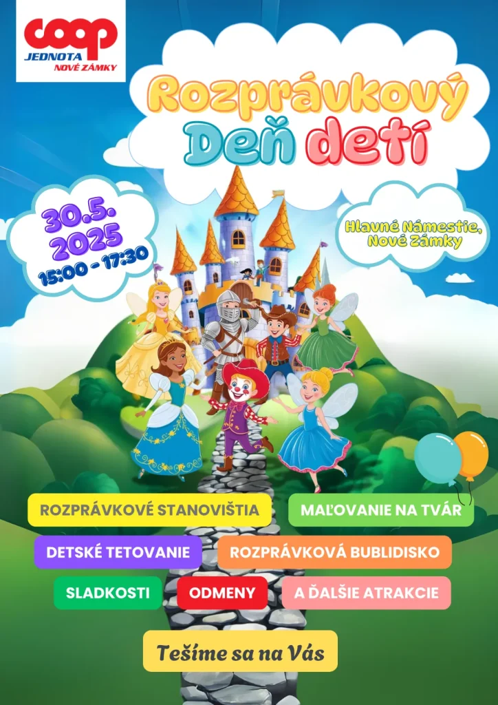 Rozprávkový deň detí s COOP Jednota Nové Zámky